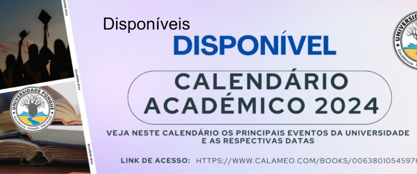 JÁ DISPONÍVEL O CALENDÁRIO ACADÉMICO PARA 2024