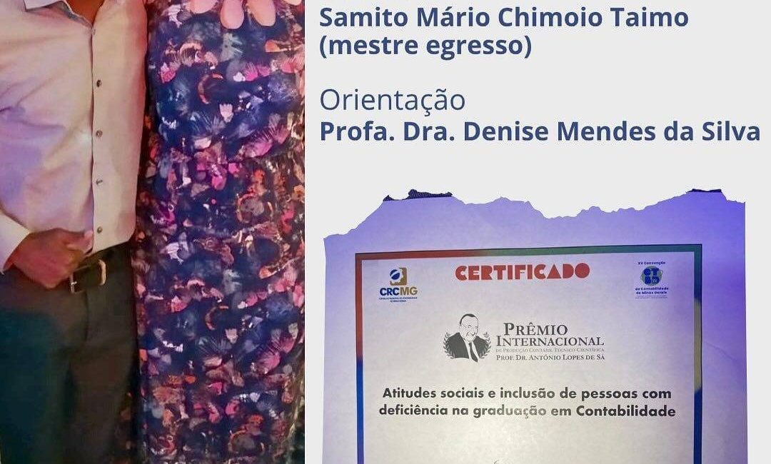 𝗗𝗢𝗖𝗘𝗡𝗧𝗘 𝗗𝗔 𝗨𝗡𝗜𝗣Ú𝗡𝗚𝗨È 𝗩𝗘𝗡𝗖𝗘 𝗣𝗥É𝗠𝗜𝗢 𝗜𝗡𝗧𝗘𝗥𝗡𝗔𝗖𝗜𝗢𝗡𝗔𝗟 𝗖𝗢𝗠 𝗣𝗘𝗦𝗤𝗨𝗜𝗦𝗔 𝗦𝗢𝗕𝗥𝗘 𝗜𝗡𝗖𝗟𝗨𝗦Ã𝗢 𝗡𝗢 𝗘𝗡𝗦𝗜𝗡𝗢 𝗗𝗘 𝗖𝗢𝗡𝗧𝗔𝗕𝗜𝗟𝗜𝗗𝗔𝗗𝗘