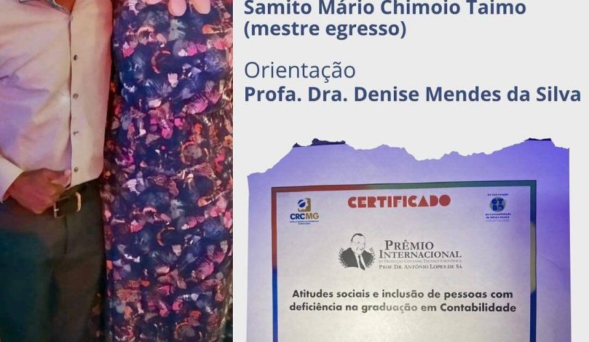 𝗗𝗢𝗖𝗘𝗡𝗧𝗘 𝗗𝗔 𝗨𝗡𝗜𝗣Ú𝗡𝗚𝗨È 𝗩𝗘𝗡𝗖𝗘 𝗣𝗥É𝗠𝗜𝗢 𝗜𝗡𝗧𝗘𝗥𝗡𝗔𝗖𝗜𝗢𝗡𝗔𝗟 𝗖𝗢𝗠 𝗣𝗘𝗦𝗤𝗨𝗜𝗦𝗔 𝗦𝗢𝗕𝗥𝗘 𝗜𝗡𝗖𝗟𝗨𝗦Ã𝗢 𝗡𝗢 𝗘𝗡𝗦𝗜𝗡𝗢 𝗗𝗘 𝗖𝗢𝗡𝗧𝗔𝗕𝗜𝗟𝗜𝗗𝗔𝗗𝗘